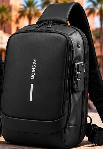 Sac antivol bandoulière Noir